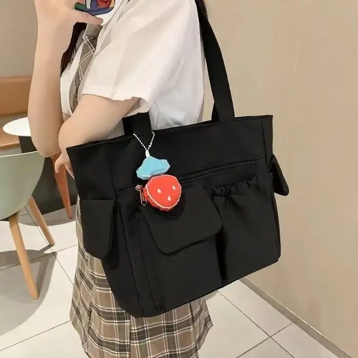Sac fourre-tout de couleur unie