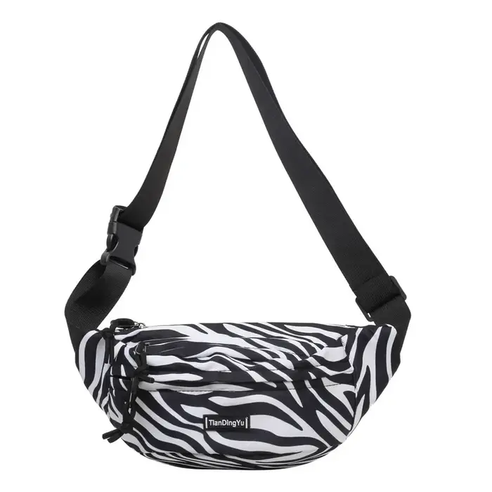 Vintage léopard imprimé Fanny Packs pour femmes mode zèbre rayure taille sac Portable femme taille P