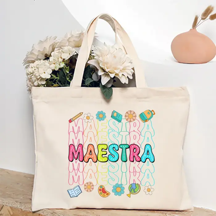 Sac fourre-tout imprimé pour enseignant espagnol