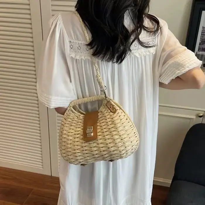 Sac tissé tendance incontournable Printemps/Été 2026 - Sac à main polyvalent pour les voyages