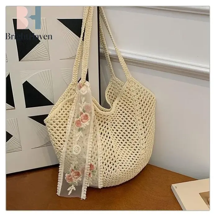 Sac tissé grande capacité pour femme