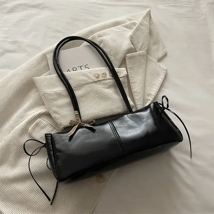 Sac à bandoulière élégant et tendance pour femme, sac fourre-tout simple avec nœud pour l'été, sacs 