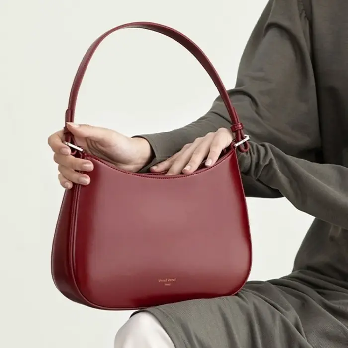 Sac baguette rouge pour femme