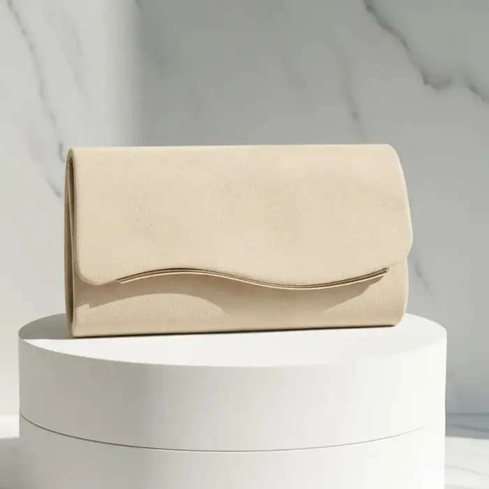 Sacs de soirée en velours de couleur rose pour femmes