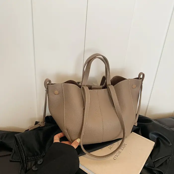 Sac fourre-tout de luxe 2025 motif litchi