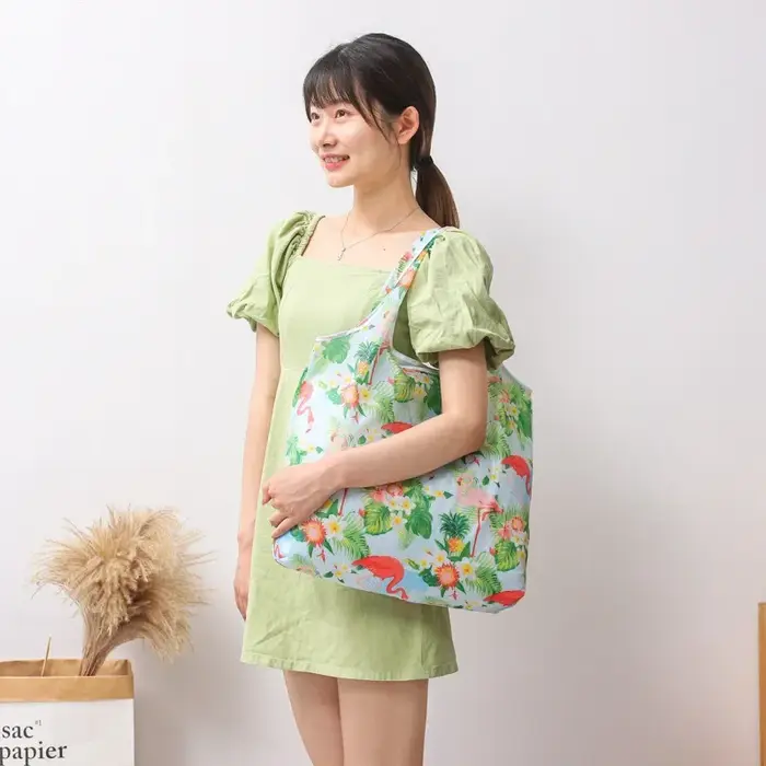 Sac de courses pliable écologique imprimé tendance