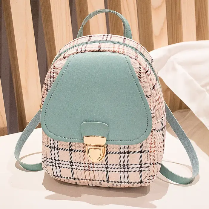 Nouveau Mini sac à dos sac à bandoulière pour adolescente Plaid femmes épaule téléphone sac à main Style coréen nouvelle tendance femme 2022