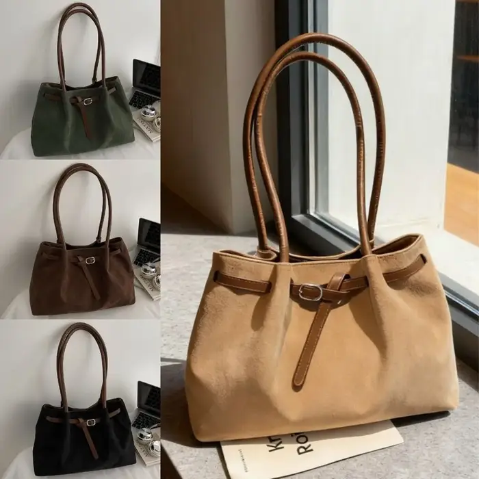 Sac à bandoulière en daim/cuir PU