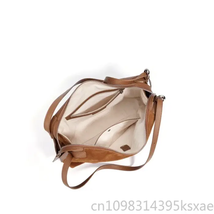 Sac fourre-tout vintage en cuir véritable grande capacité pour femme