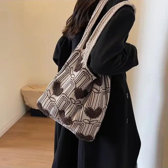 Sac fourre-tout en crochet pour femme