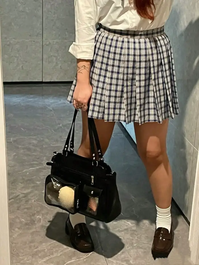 Sac à bandoulière et sac à main en cuir PU noir de style vintage