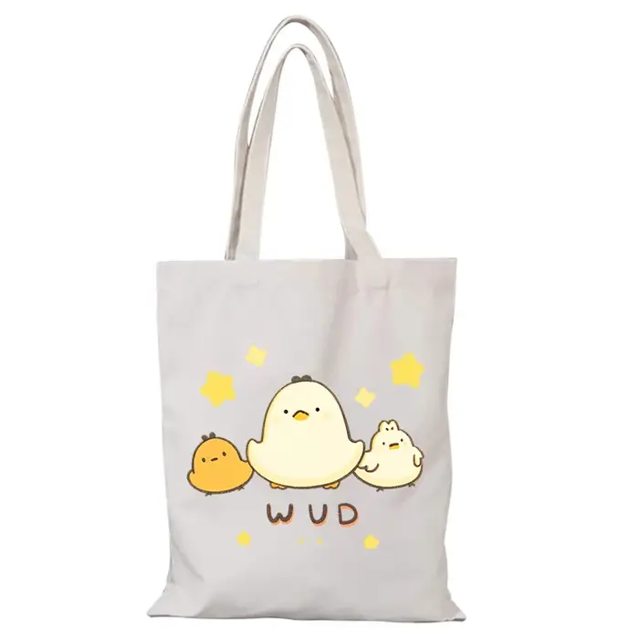 Sac de shopping dessin animé Eco sac caractère dame sacs nouveaux