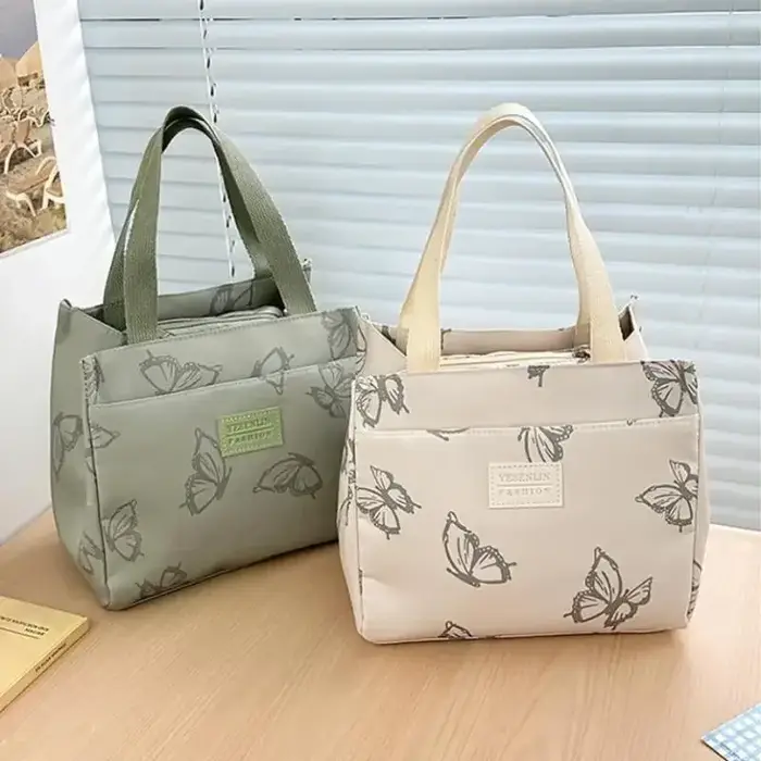 Sac à main polyvalent imprimé papillon