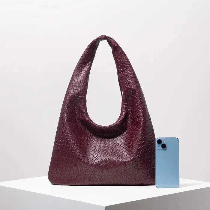 Sac à bandoulière vintage en similicuir tressé