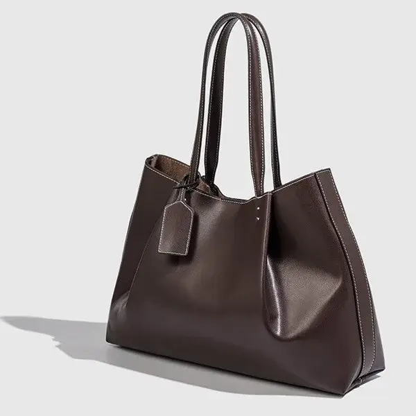 Z Home transfrontalier grande capacité en cuir souple sac fourre-tout à bandoulière unique femmes sac à main de banlieue élégant à la mode Match quotidien