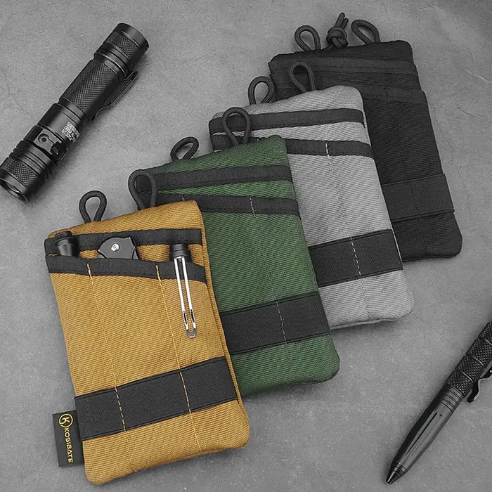 Pochette de rangement de poche compacte multifonctionnelle pour Camping randonnée alpinisme clé de carte EDC sac