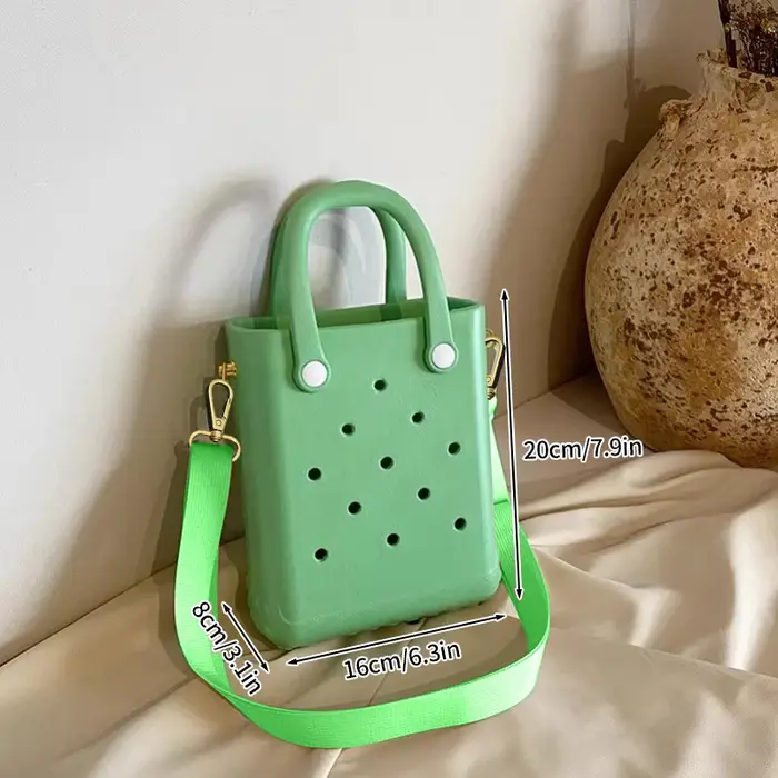 Sac de plage fourre-tout, panier de pique-nique, sac à main étanche en EVA pour l'été, sac à bandoul