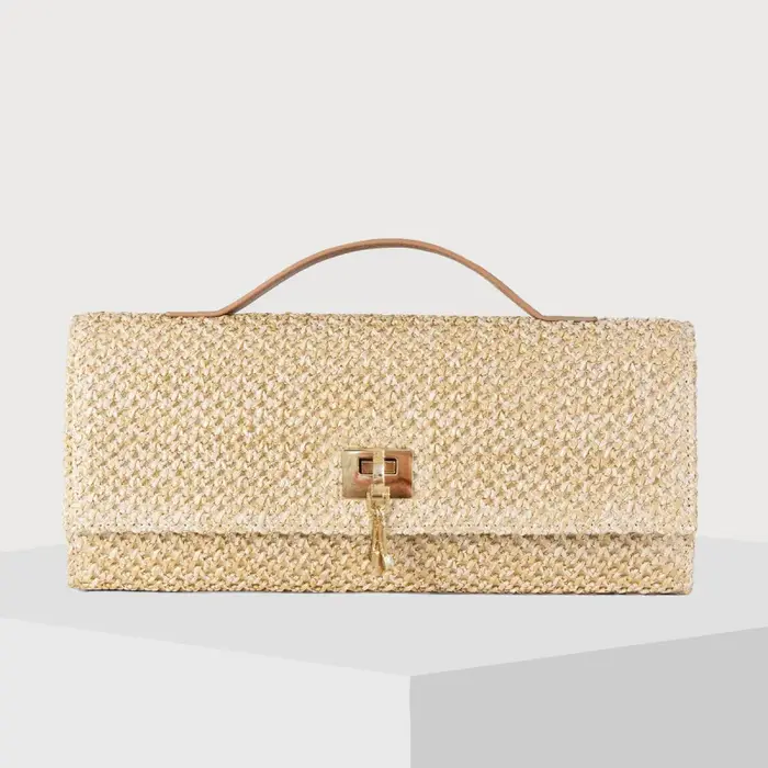 Nouveau Sac en Osier Tressé à la Main 2026 - Sac Bandoulière Femme, Sac Femme le Plus Vendu