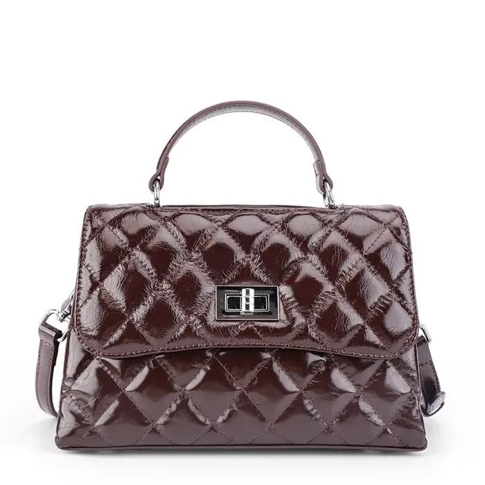 Sacs à bandoulière en cuir de vache véritable pour femmes