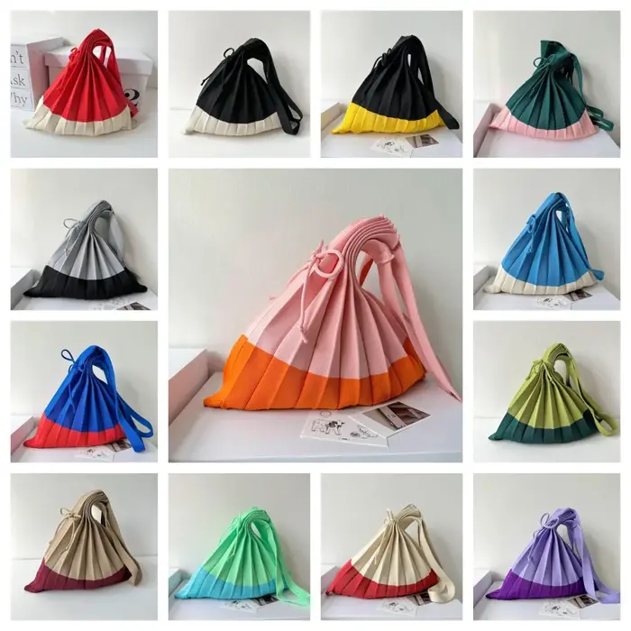 Sac à main en tricot pliable