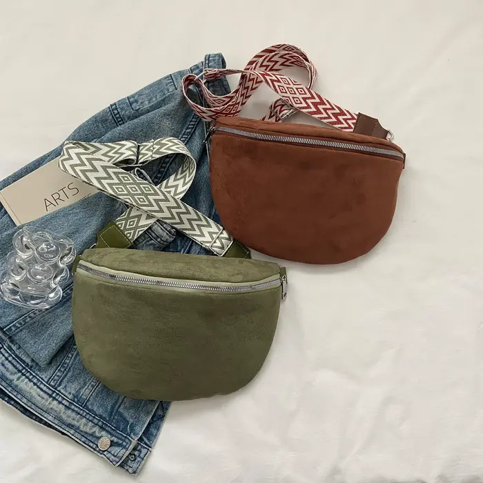 Sac banane en cuir PU pour femme