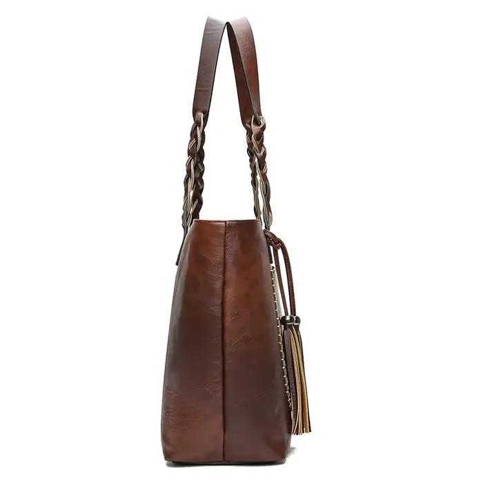 Femmes sacs de messager en cuir quotidien luxe gland