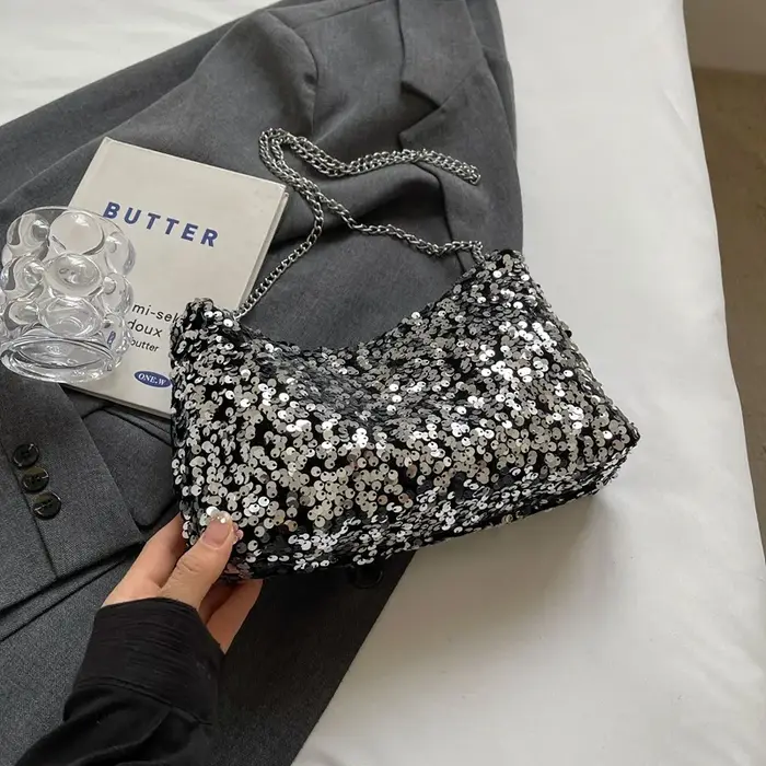 Sac à bandoulière Chic à paillettes pour femmes