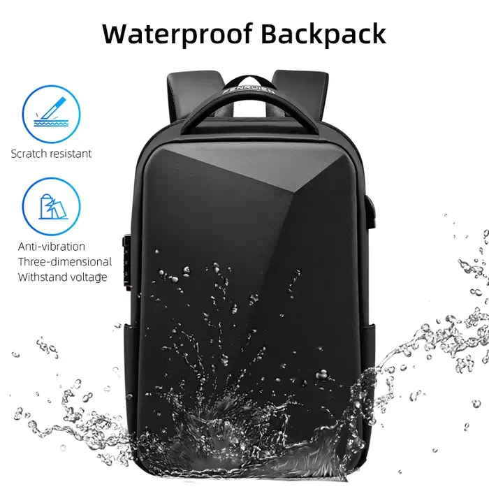 Fenruien marque sac à dos pour ordinateur portable Anti-vol étanche sacs à dos d'école USB charge hommes sac de voyage d'affaires sac à dos nouveau Design