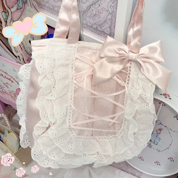 Kawaii – sac à main en dentelle