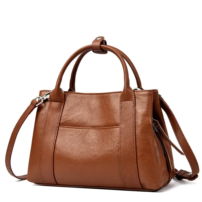 Sac à main de luxe en cuir véritable pour femme