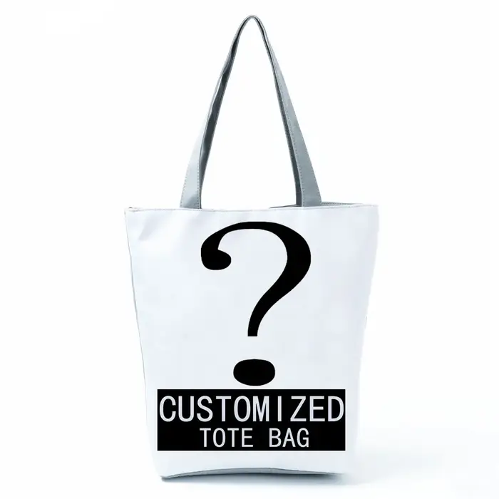 Sac fourre-tout personnalisé avec logo imprimé pour femme, personnalisé, personnalisé, votre gestion
