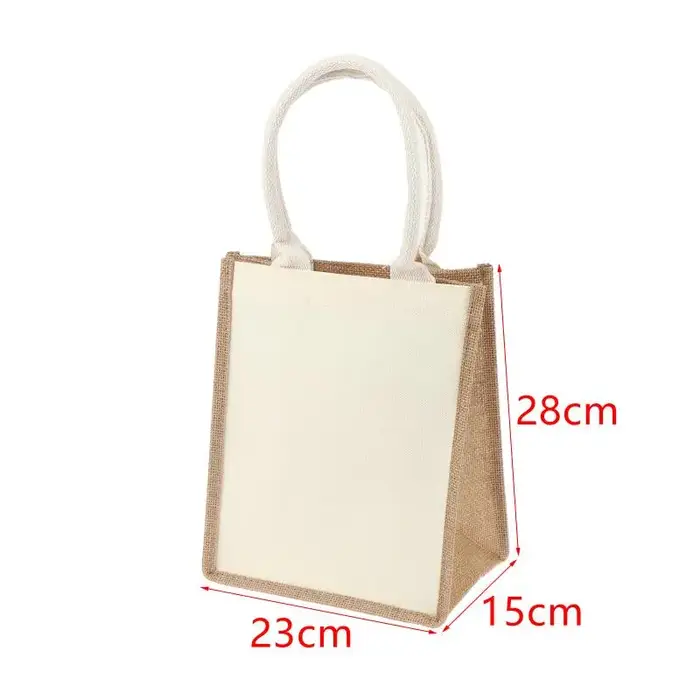 Sacs de courses en jute portables et réutilisables