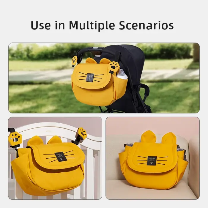 Sunveno chat sac à couches grande capacité maman sac de voyage maternité universel bébé poussette sacs organisateur