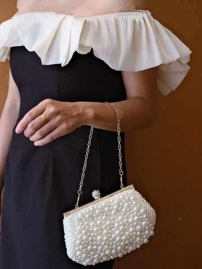 Soirée mariage pochette sac à main perle sac robe dîner petit sac