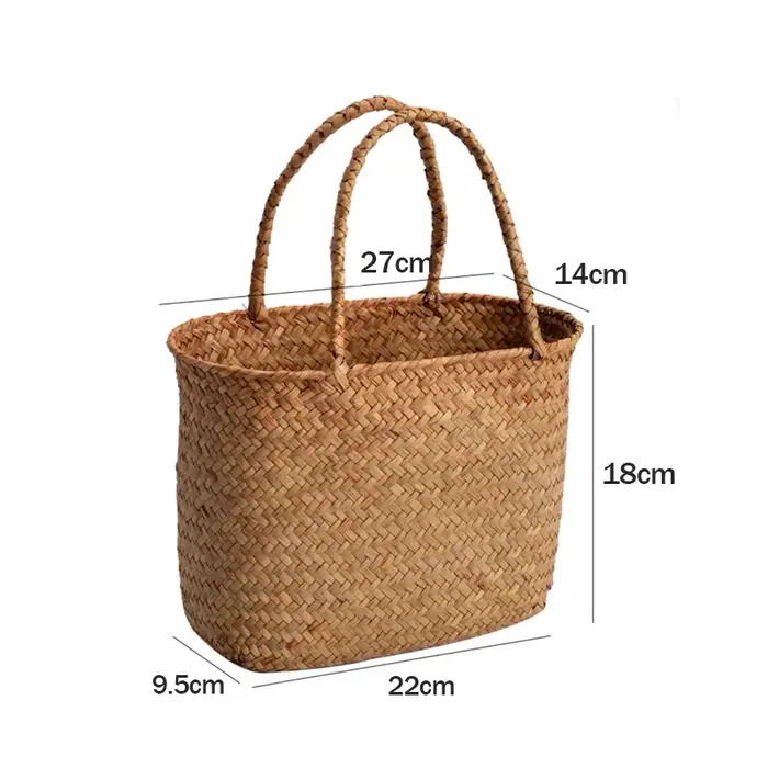Sac à main en bambou tressé fait main de style rural