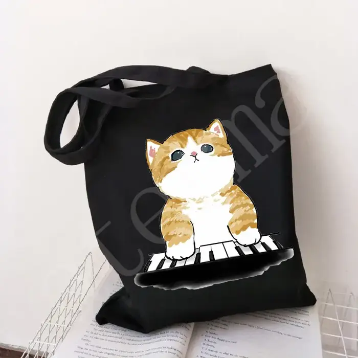 Mode Sac Fourre-Tout Sacs À Main Casual Fille Sacs À Bandoulière pour Filles Shopper Sac Kawaii Chat