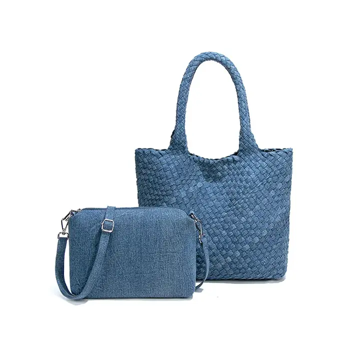 Sac à main en Denim tissé doux et robuste pour femmes