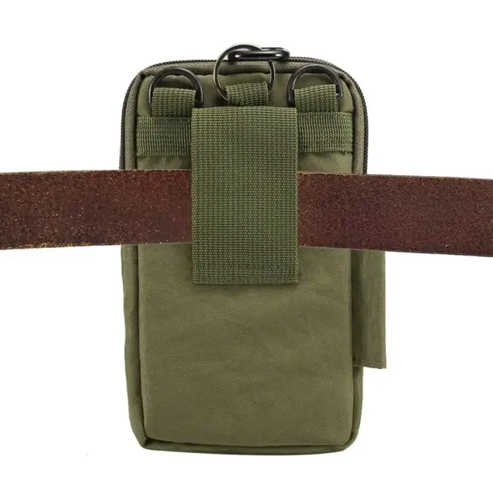 Ceinture de taille pochette pour téléphone extérieur bandoulière trois couches support