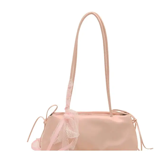 Sac carré français élégant avec nœud coréen
