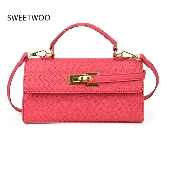 Nouveau Sac à Main Mini pour Femme 2026 en Cuir PU Tressé