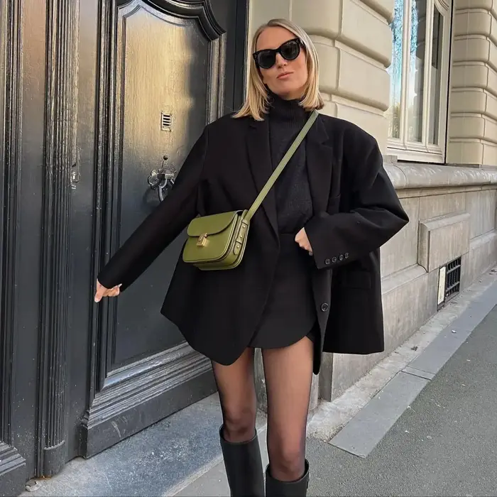 Sac carré en cuir de vachette pleine fleur de marque française pour femme, sac à bandoulière de haut