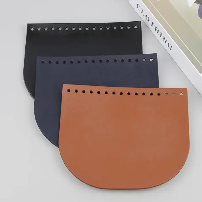Nouveau sac à bandoulière rabat couverture avec trous de remplacement pour femmes sac à main tricot sac de couture bricolage PU sac en cuir accessoires 3 couleurs