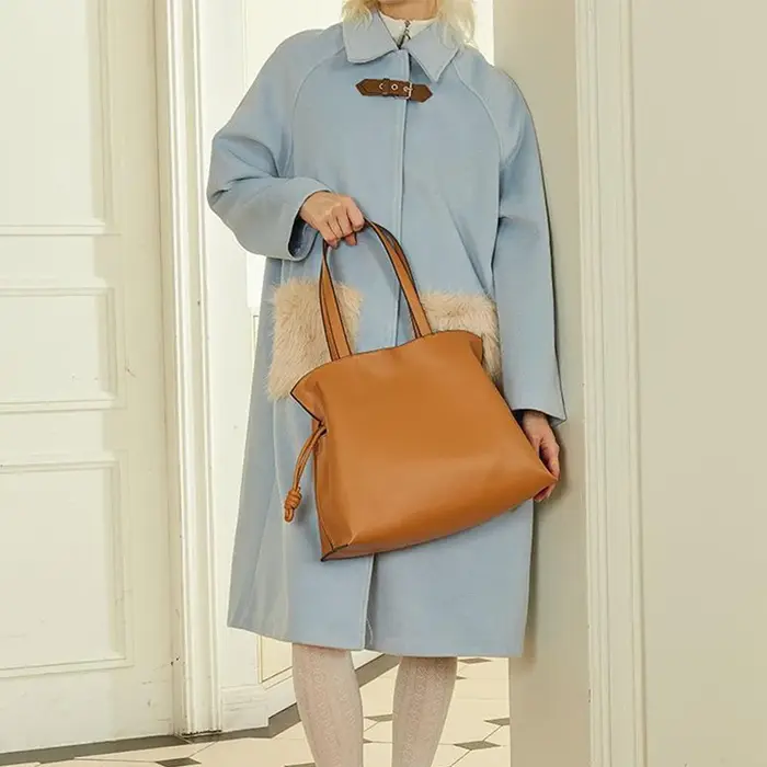 Sac à bandoulière en cuir véritable pour femme 2026