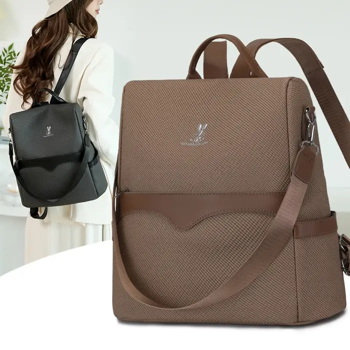 Sac à dos antivol multi-poches en Pu pour femmes