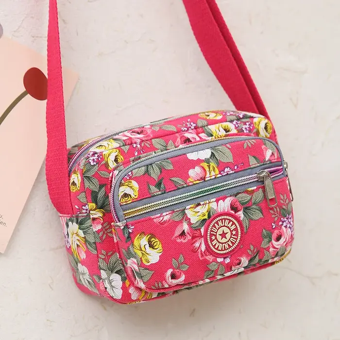 Mini sac bandoulière en toile pour femme