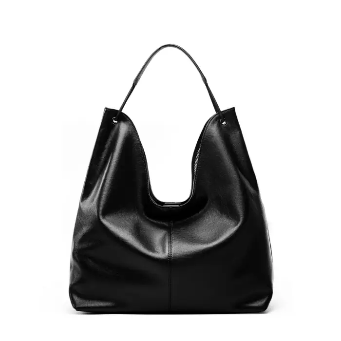 BURMINSA – sacs à main de luxe en cuir véritable pour femmes, grands sacs à bandoulière Hobo, fourre