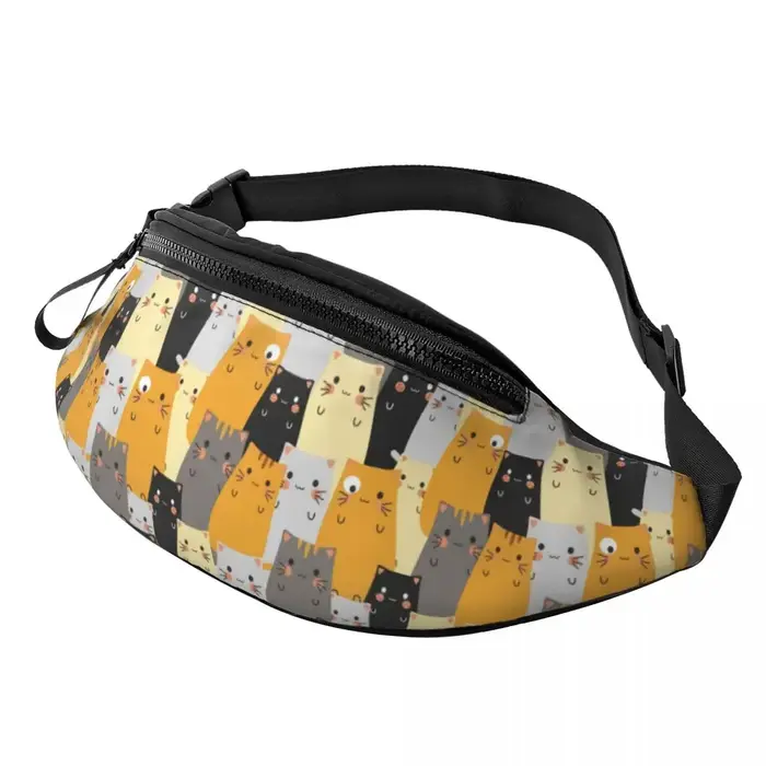 Sac banane à motif de chat de chaton mignon pour hommes et femmes