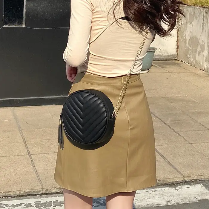 Nouveau petit sac rond sac à bandoulière mode rétro sacs