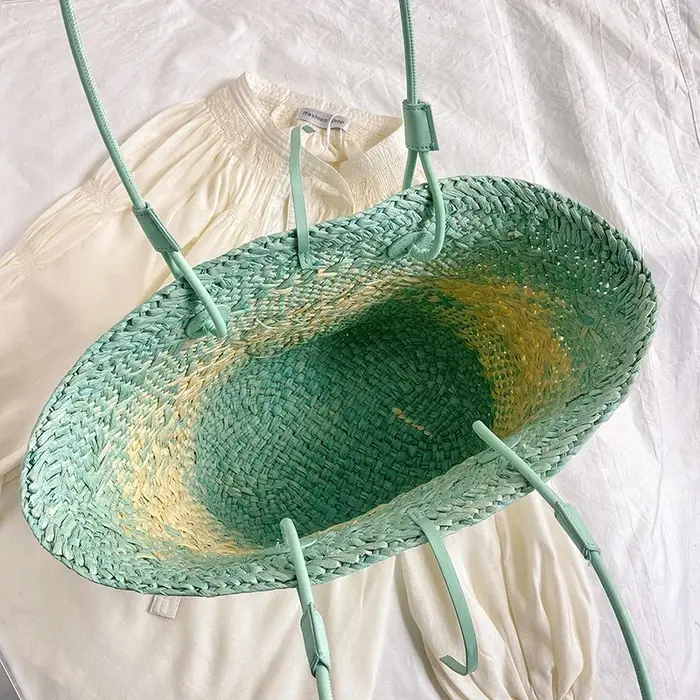  Sacs fourre-tout en paille de Style français pour femmes