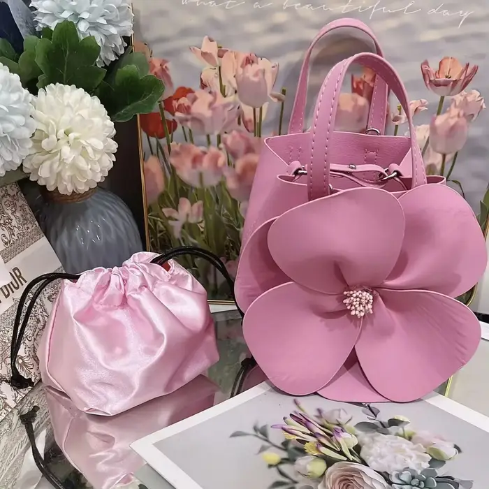 Sac à main pour femme, sac à main en forme de rose
